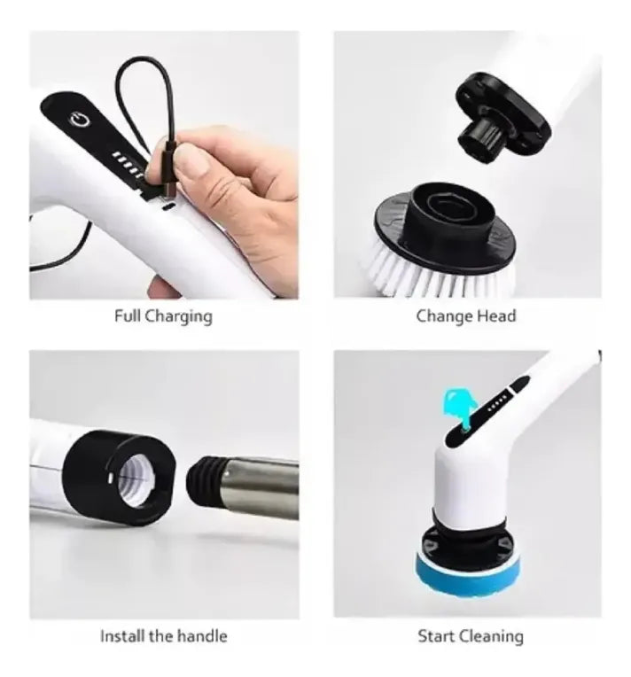 Transforma Tu Limpieza con el Cepillo Eléctrico 9 en 1