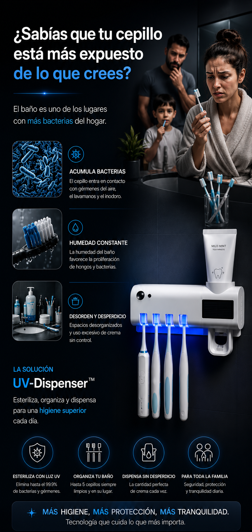 SOPORTE PARA CEPILLO DE DIENTES